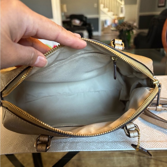 Coach Metallic Gold Satchel Bag - Picture 4 of 6